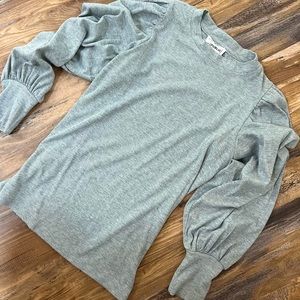 Grey Puff long sleeve shirt